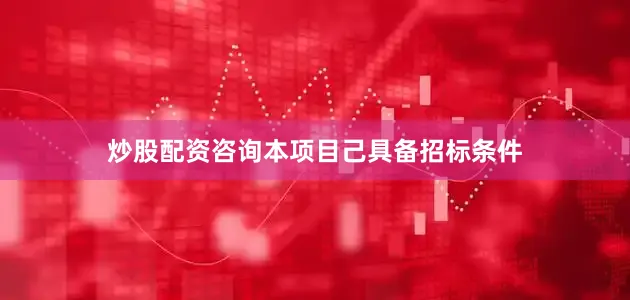 炒股配资咨询本项目己具备招标条件